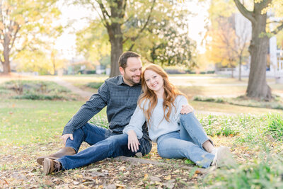 Newlyweds Mark and Emily underneath Carrigan Farms' willow tree captured by Charlotte NC wedding photographer