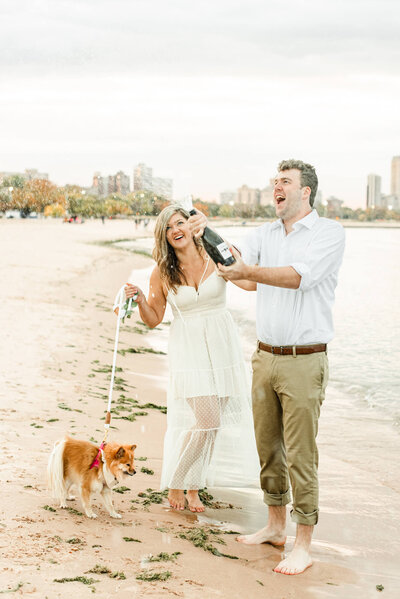 A bride and groom walking through a vineyard by Madison, WI wedding photographers Morgan Madeleine Photography