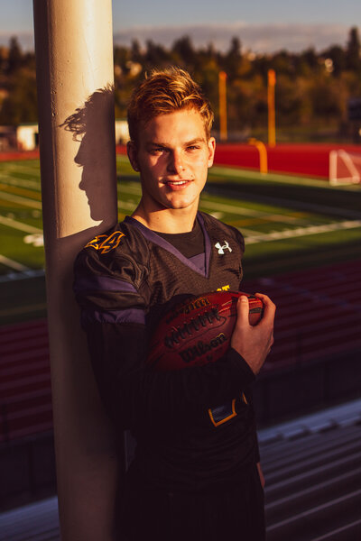 sports stadiums in seattle are the best places to take senior pictures for athletes and football players