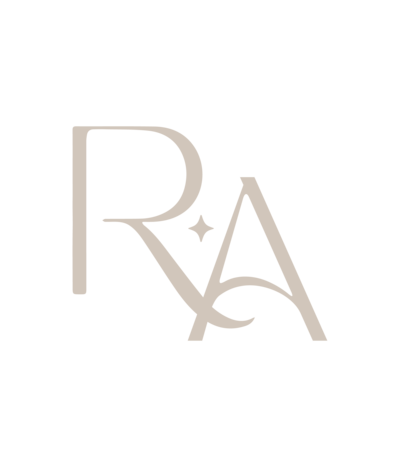 Show thumbnail preview A stylized capital letter "R" in a brown color. To the right of the "R," there are two small star-like symbols, also in brown. The overall design is minimalistic