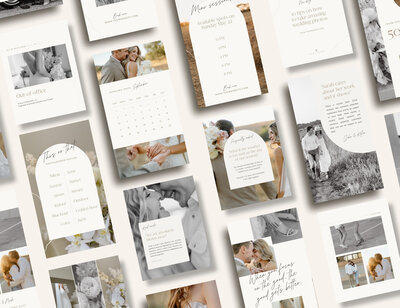 Neutral photography Instagram templates 