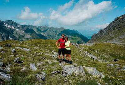 Met van Perlo, hiken in Oostenrijk, Ramsau am Dachstein, Stubaital huttentocht, dresdner hut-4