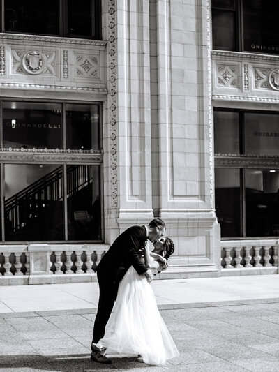 wrigley building wedding photos
