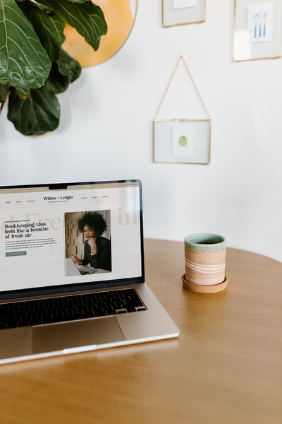 Modern website layout created by AQ Design Studio utilizing free design resources