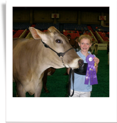 As a two year old, Bella won Ally her first purple rosette at the Kentucky State Fair