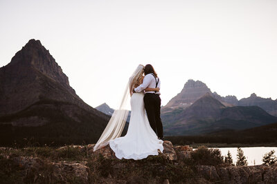 wedding photo landscape montana glacier northwest