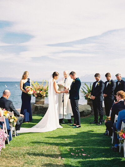 Gar Woods Lake Tahoe Wedding Ceremony on the Beach