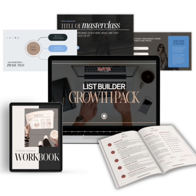 Lead Magnet Growth Pack mockup for creating irresistible lead generation tools
