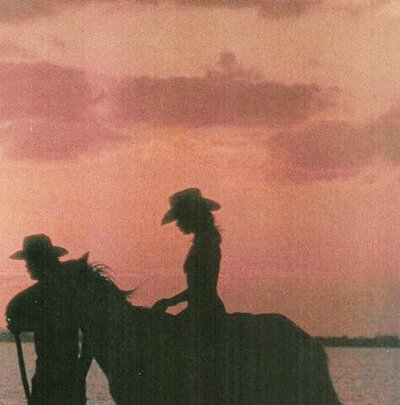 Silouhette of Cowgirl. Fearless and Bold 