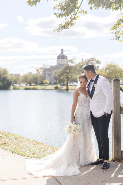 Bride and groom couple portraits