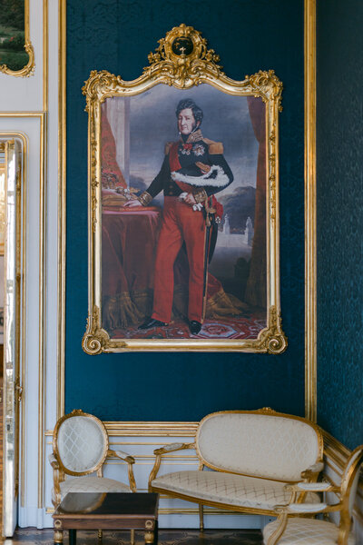 Blue salon heritage room at the palace coburg Vienna