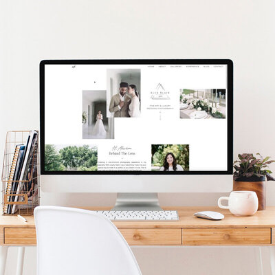 website customization for wedding photographer