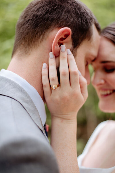 bride and groom at North Georgia wedding venue