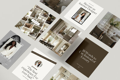 Free Canva Instagram templates designed for interior designers to create a polished, professional feed with minimal effort.