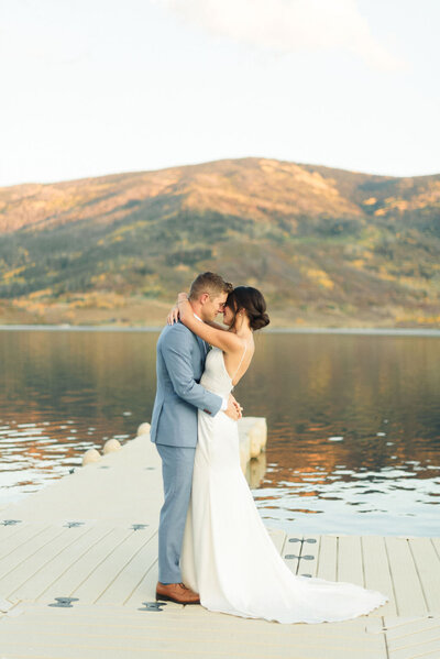 Steamboat Springs Bride & Groom Lake Catamount