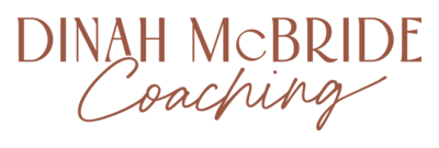 Text based logo with words "Dinah McBride Coaching"