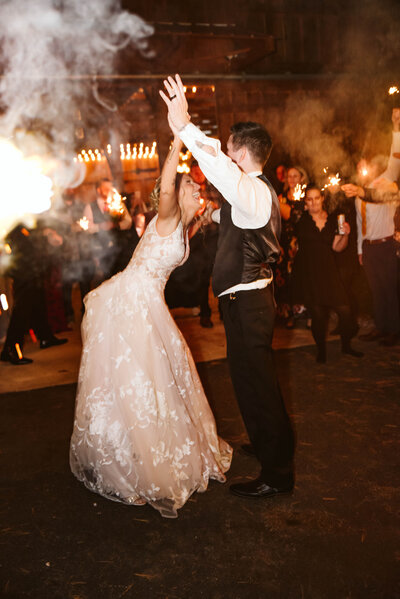 weddings by kattie jackson - north georgia wedding- exit portrait at wedding of sparklers - metro atlanta and atlanta georgia photographer 