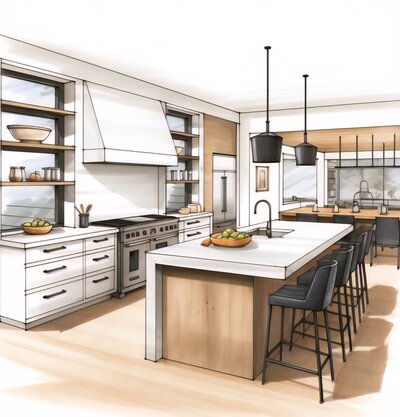 Kitchen interior design in California
