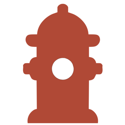 red fire hydrant graphic