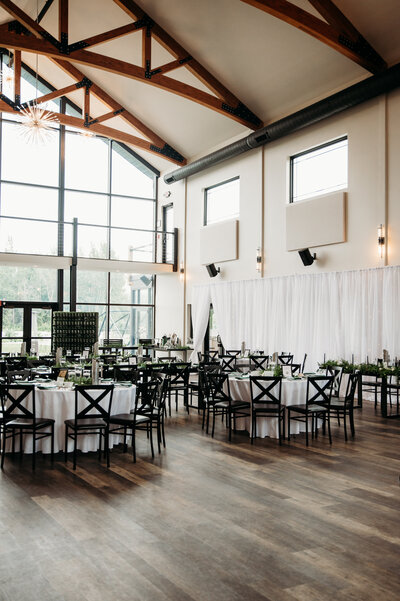 the sterling wedding venue in akron ny at arrowhead golf course black and white wedding decor