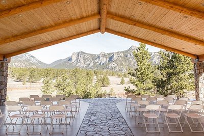 Ceremony location at Black Canyon Inn in Estes Park, Colorado