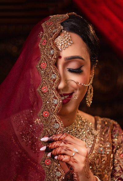 stunning indian bride portrait