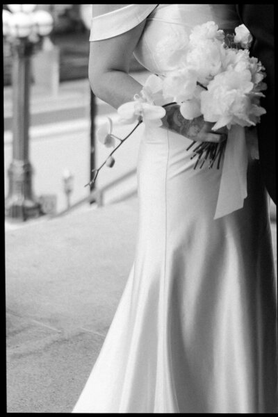 nostalgic documentary wedding portrait
