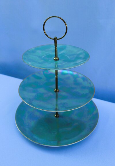 3 tiered iridescent