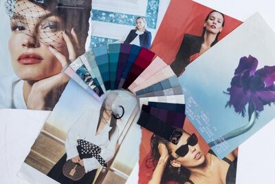 Moodboard with Winter Colors