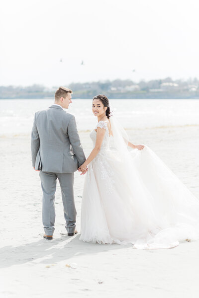 Newport Beach House Rhode Island - colorful luxury beach wedding (162)