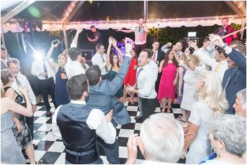 dancing reception party at bleckley inn wedding
