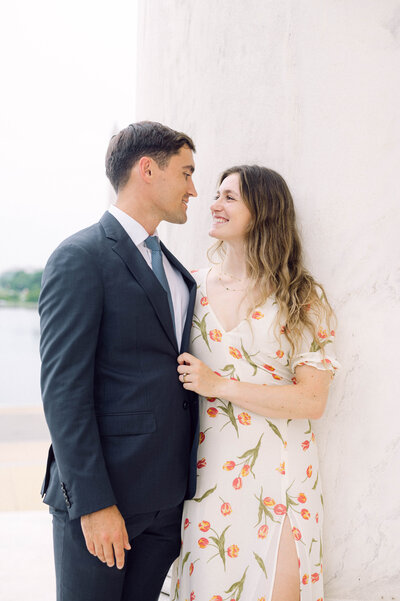 Vintage-inspired film photo of newlyweds on the rooftop of the Quirk Hotel in Richmond, Virginia.