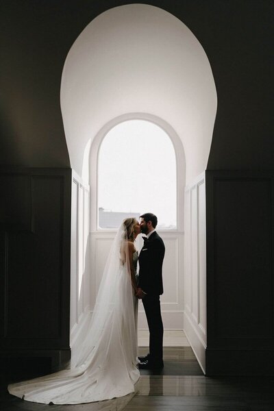 wedding couple who hired a luxury NJ wedding planner
