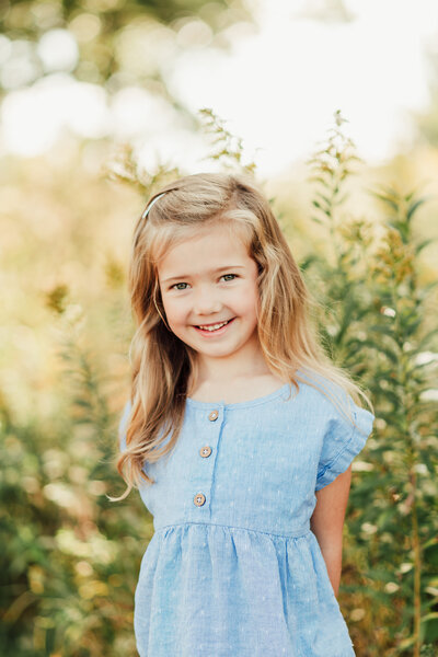 Twin Cities school portrait of a smiling student with natural lighting by Shannon Kathleen Photography