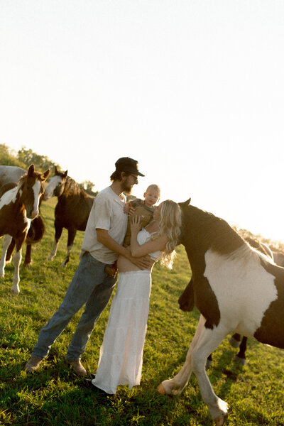 Family Photoshoot on the farm - Ranch with horses photoshoot - Lifestyle Photoshoot- Top Winnipeg Wedding Photographer - Manitoba Wedding Photographer - Modern Canadian Wedding Photographer