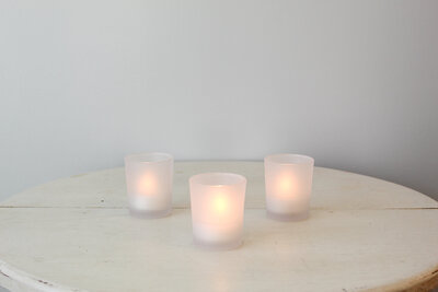 TE Inventory-Simple Frosted Glass Votive Candle Holders 038