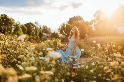 flowers, senior photos