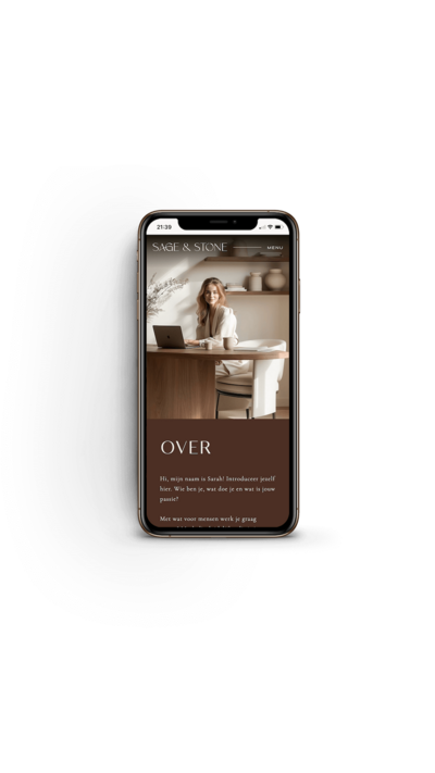 Showit website template voor interieurontwerper