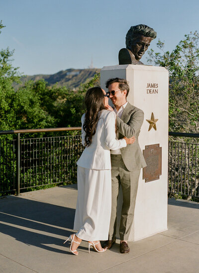 Los Angeles engagement photography session at the Griffith Observatory - 8