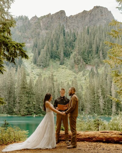 couple exchanging vows