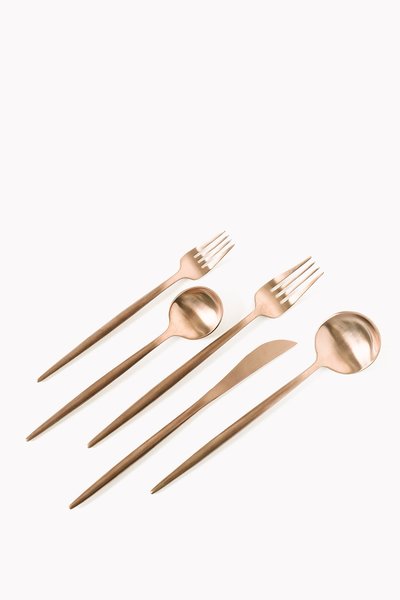 Copper Flatware Rental from The Collection