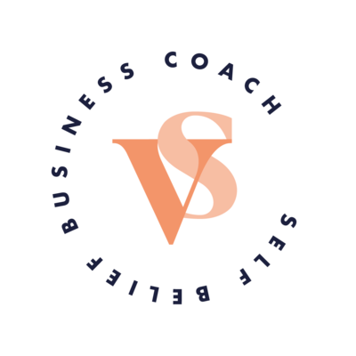 Vicky Shilling monogram logo orange