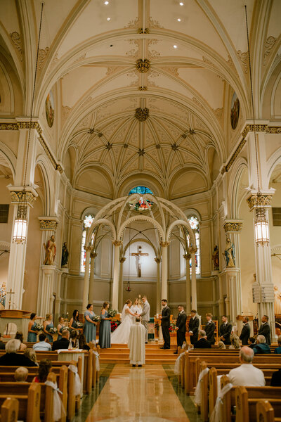 st johns catholic church cathedral wedding delphos ohio