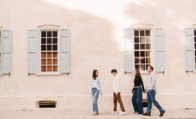 Expectant parents pose for Maternity Photoshoot in Asheville Photo Studio.