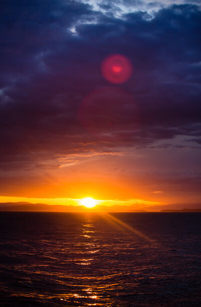 Sunset on San Juan Island taken by La Vie Photography