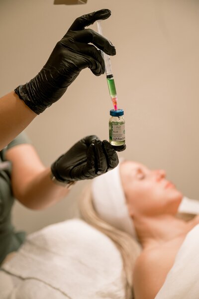 branding poto of diamond glow facial at derma percision in north scottsdale 