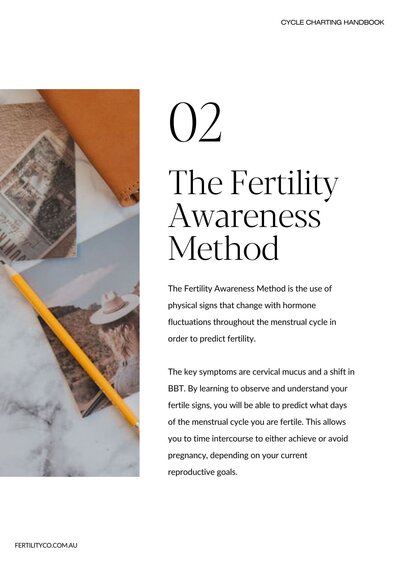 Fertility co. Cycle Charting Handbook