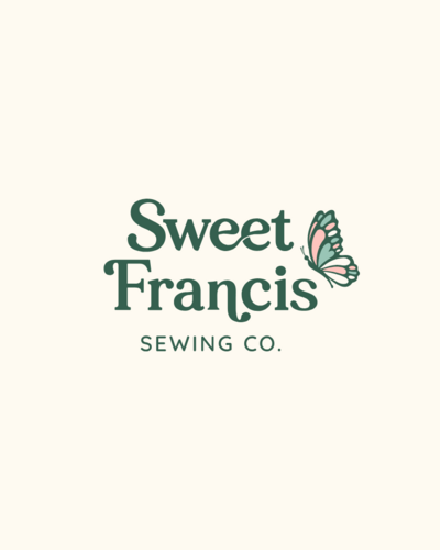 Logo design for Sweet Francis Sewing Co, a bridal alteration in Olympia and Tumwater