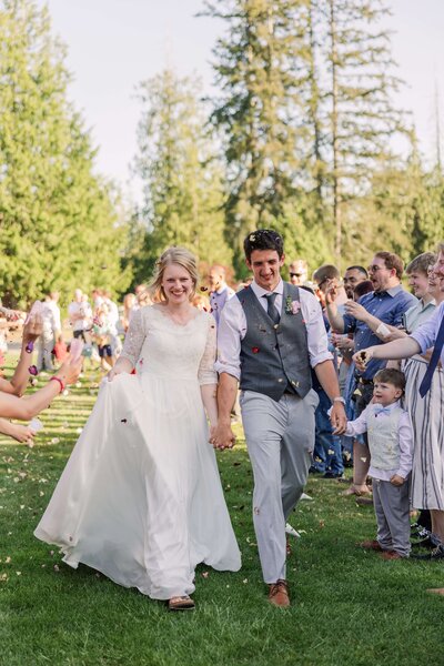 Wedding Exit at a Washington Wedding