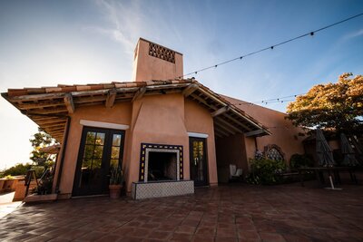 Sunrise Patio  at the Rancho Valencia Resort, wedding venue in San DIego